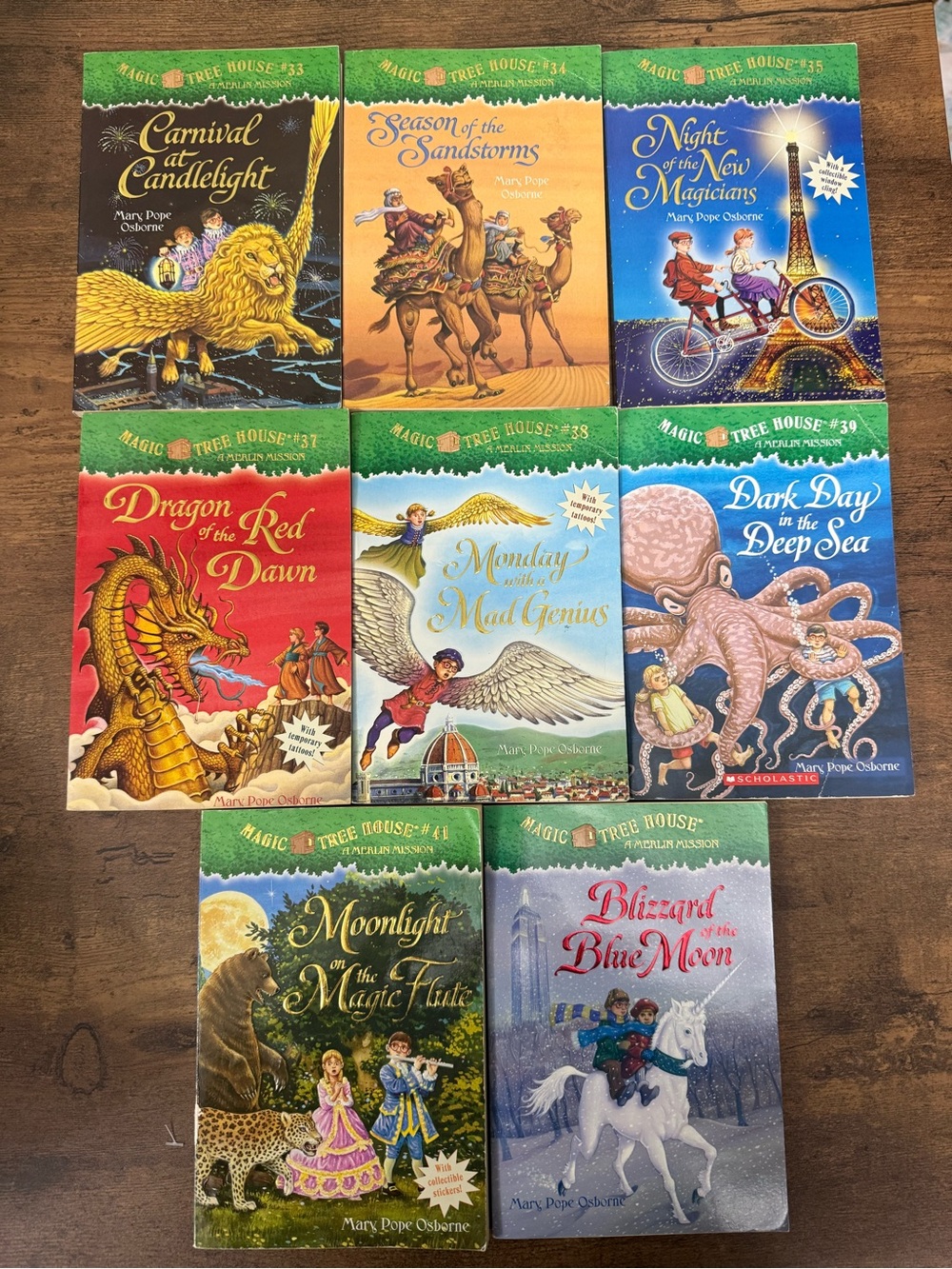 Magic Tree House A Merlin Mission Kids Book Lot of 8